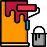 Ikonica kante s bojom za opis željenih radova i odabir boje kod soboslikara u Rijeci